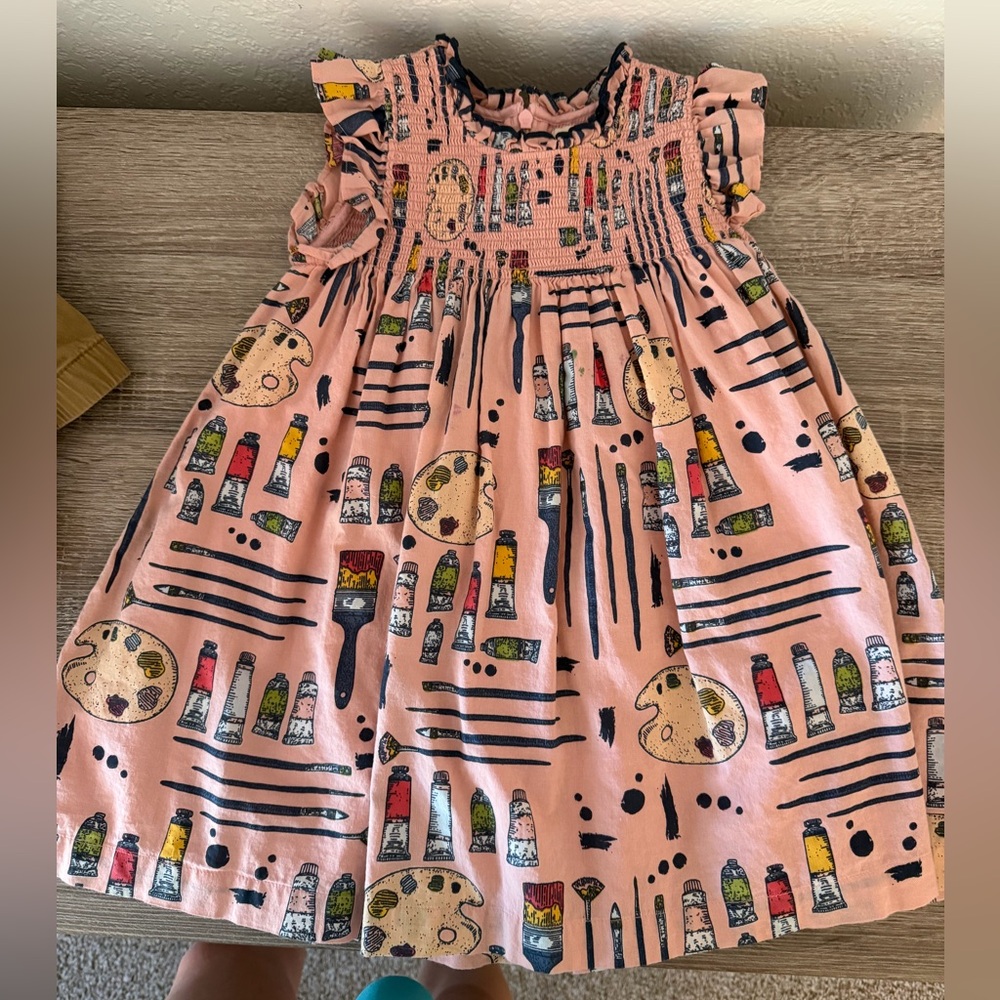Pink Chicken Artistic Palette Dress
